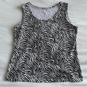 y2k 212 Collection zebra print tank top